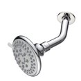 thumbnail image 4 of Cabezal de ducha de 4 pulgadas de plástico redondo montado en la pared, cabezal de ducha tipo lluvia para accesorios de ducha de baño, 4 of 10
