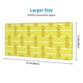 thumbnail image 4 of Disketp Gaming Mouse Pad Gold Pineapple Pattern Large Mouse Mat Long Extended Desk Pad Non-Slip Rubber Mice Pads Stitched Edges Thin Pad (11.8x31.5 Inch), 4 of 9
