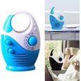 thumbnail image 3 of Radio de ducha impermeable Sincero Mini AM FM ajustable con asa superior blanco/azul, 3 of 5