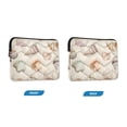 thumbnail image 7 of FORMRS 15-15.6 inch Laptop Sleeve Case Soft Carrying Quilted Computer Bag Cover, Green Watercolor Seashells, 7 of 7