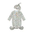 thumbnail image 1 of Kids Cartoon Patterns Print  Neck Long Sleeve Sleepwear Cap, 1 of 6