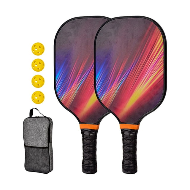 Juego de raquetas de Pickleball, raquetas de Pickleball con 2 raquetas, 4 raquetas de Pickleball, raquetas de Pickleball para niños, hombres, mujeres, Estilo M