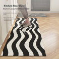 thumbnail image 4 of Alfombra de cocina de estilo retro, alfombra de piso larga resistente a las manchas para el hogar, alfombra de piso para puerta de entrada de fácil secado, alfombra de una pieza, 4 of 6