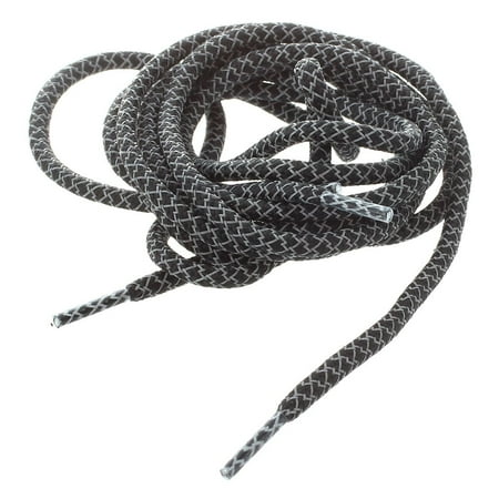 

DTYUIER Round Rope 3M Reflective Runner Running Sport Shoe Laces Shoelaces(A-Style black)