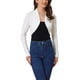 thumbnail image 1 of INSPIRAR CHIC Top Bolero Elegante para Mujeres con Mangas Largas Fruncidas y Abierto en la Parte Frontal, Cárdigan Corto XL Blanco, 1 of 6