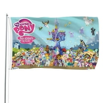 My Little Pony Friendship Is Magic-themed Printed Flag Perfect gift for fans, friends, and family members, and suitable for indoor and outdoor activities, party decorations.16"x24" (40cm×60cm)