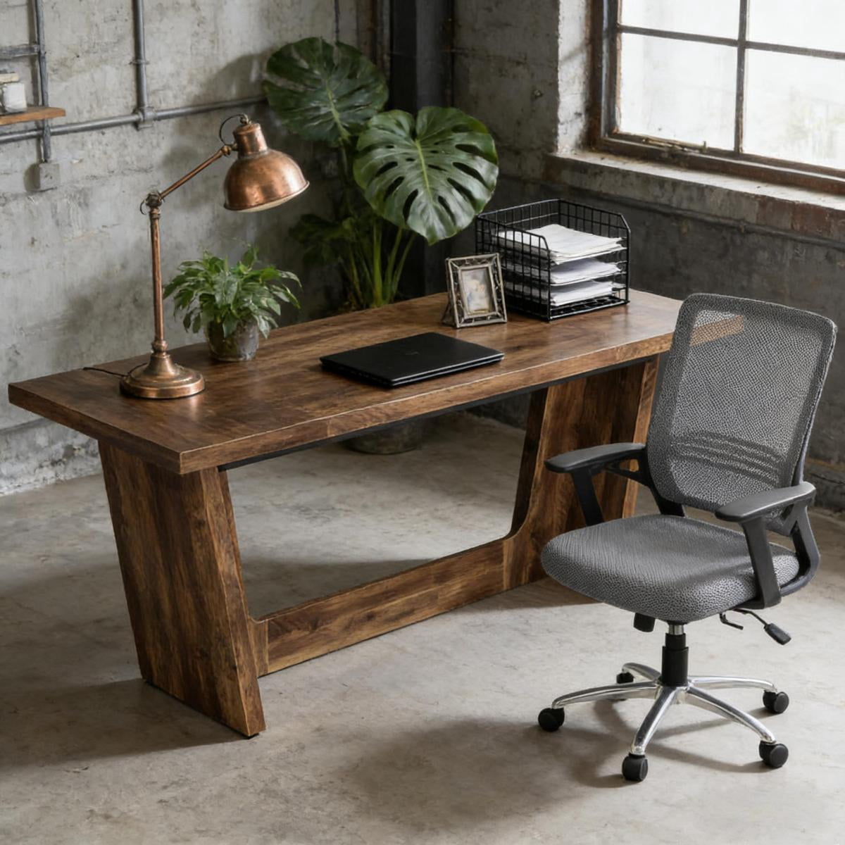 Miekor Furniture Large Executive Desk,Industrial Computer Desk,Conference table No0126