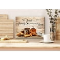 thumbnail image 3 of Christian Wall Art Bless The Food Before Us Wall Decor for Kitchen Dining Room Rustic Coffee Bread Canvas Prints Pictures Farmhouse Religious Paintings Family Signs Artwork Home Decoration 12x16", 3 of 6