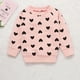 thumbnail image 4 of Gibobby Conjunto niño Conjunto Pullover Hoody Tops + Pantalones Niñas Infant Valentine Heart Baby Print Girls Outfits&Set(Rosa,0-6 Meses), 4 of 5