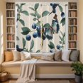 thumbnail image 2 of Blueberry Spring Leaves Kitchen Curtains 63 Inch Length, Beige Botanical Branches Tiers Curtains for Living Room Berdoom Bathroom, Light Filtering Drapes Window Treatment 2 Panels 42"Wx63"L, 2 of 8