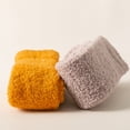 thumbnail image 6 of Gymayou 4 Pairs Long Fuzzy Socks Thick Skin-friendly Coral Fleece Socks Stretch Home Sleeping Winter Socks, 6 of 8