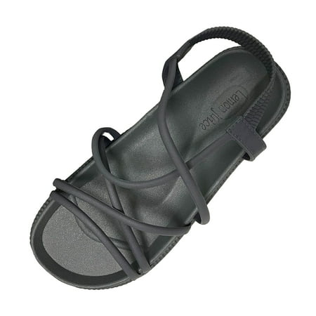 

ZHAGHMIN Women S Soft Plush Lightweight House Slippers Women S New Roman Style Thick Bottom Fairy Style Beach Flat Sandals Glitter Sandals For Women Size 8 Athletic Sandals For Women Arch Support Sa