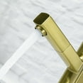 thumbnail image 3 of KAIYING Bathroom Sink Faucet with Pull Out Sprayer, Single Handle Kitchen Basin Mixer Tap for Hot and Cold Water, Lavatory Pull Down Vessel Sink Faucet with Rotating Spout (Regular, Brushed Gold), 3 of 8