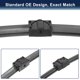 thumbnail image 5 of Par de limpiaparabrisas delanteros de 24"+17" para BMW Serie 3 E92 E93 06-09, conjunto premium de estabilidad mejorada, 5 of 7