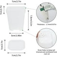 thumbnail image 2 of 3inch Nursery Pots,24 Pcs Thick Plastic Square Planter Pots,Flower Plant Container Seed Starting Transplanting Pots (Clear) Clear, 2 of 7