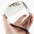 thumbnail image 6 of Stainless Steel Potato Masher | Heavy Duty Cooking Utensil for Potatoes Eggs Beans Garlic Squash | Ergonomic Non-Slip Handle | Dishwasher Safe | 1 Piece, 6 of 9