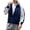 Navy, variant on Fesfesfes Jacket for Men's Fashion Casual Zip Jacket Fashion Loose Brushed Top