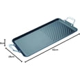 thumbnail image 3 of Vasconia | Plancha con Grill de Doble Quemador Esencial de Aluminio con Antiadherente, 3 of 6