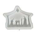 thumbnail image 2 of Silicone molds for resin Silicone Casting Houses Christmas Sets Silicone Candle Holders Plaster Casting Silicone Tea Light Holders Silicone Winter Holiday, 2 of 9