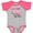 Baseball Heather and Hot Pink, variant on Inktastic Cupid is Promoting Me to Big Brother Boys Baby Bodysuit