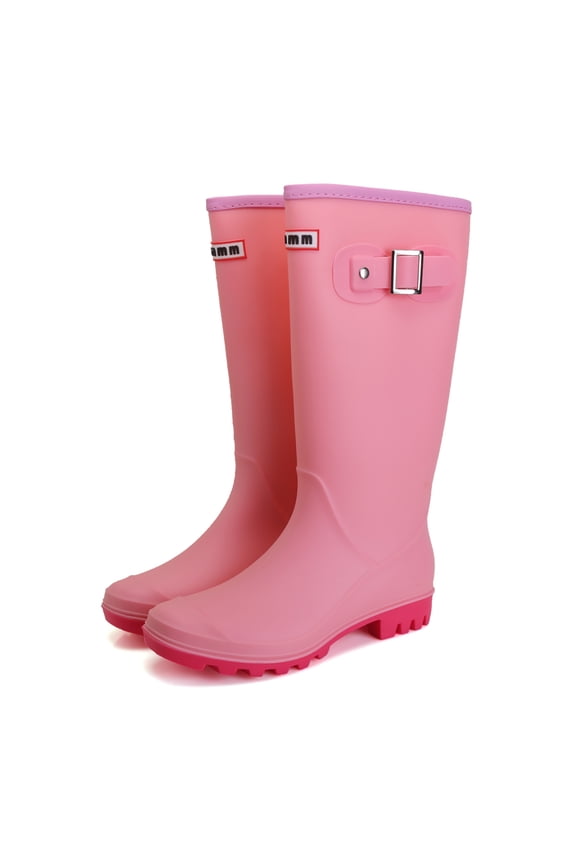 Rain Boots for Women, Waterproof Knee High Rubber Boots, Fashion Comfy Tall Water Boots Lightweightr Garden Booties for Outdoor
