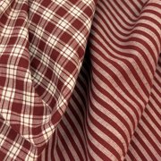 JCS Liberty Red Stripe Homespun Cotton Fabric - Sold by the Yard