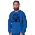 thumbnail image 5 of Father's Day World's Greatest Dad Men's Long Sleeve Tee T Shirt Brisco Brands X, 5 of 6