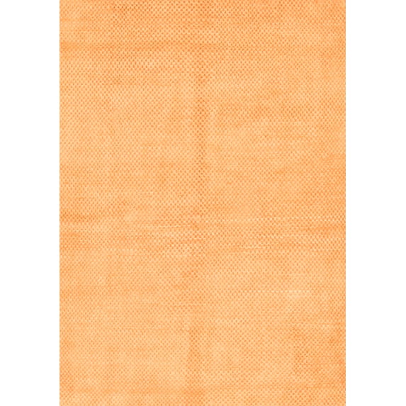 Ahgly Company Indoor Rectangle Solid Orange Modern Area Rugs, 2' x 3'