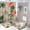 Color, variant on Tropical Hibiscus Palm Tree Print Shower Curtain Waterproof Bathroom Curtain Anti-slip Bath Mat Set Toilet Rugs Carpet