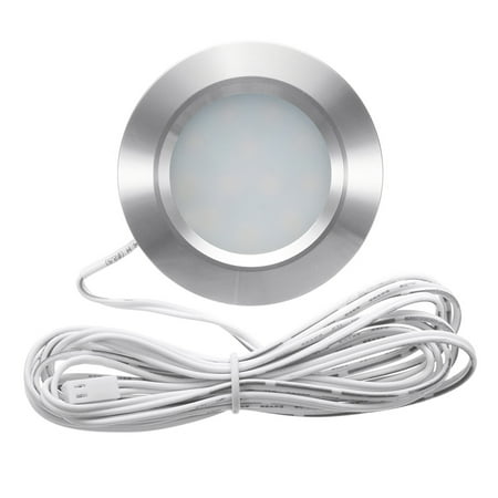 

AORESAC Recessed 12LED RV Boat Recessed Ceiling Light Led Lights Round Shape Ultra-Thin Camper Interior Small Downlight with Cable