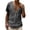 v#276Grey1116, variant on Rggeeun Men'S T-Shirts Solid Color Cotton Linen Knit Short Sleeve V-Neck Henley Buttons Loose Fit For Summer Evening Party Classic Tee,Brick Red,L