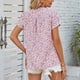 thumbnail image 4 of Blusa floral de verano,Blusa de verano para mujer Blusa casual con estampado floral y cuello en V Blusa floral probada y confiable, 4 of 6
