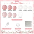 thumbnail image 3 of Burculy Pink Balloon Arch Kit 132Pcs Light Pink White Clear Balloons Garland for Birthday Wedding Baby Shower Bridal Party Decorations Anniversary, 3 of 7