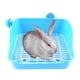 thumbnail image 5 of Caja de arena para conejos Yinane Inodoro para mascotas esquina rectangular de plástico azul, 5 of 8