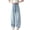 Light Violet, variant on Girls Wide Leg Jeans Color Block Drawstring Cuffed Denim Pants Side Line Baggy Barrel Pants Thin Y2K Vintage Boyfriend Jeans