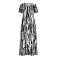 VEKDONE Clearance 2024 Women's Short Sleeve Loose Long Maxi Lounge
