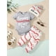 thumbnail image 3 of 3pcs Newborn Infant "GOING HOME" Graphic Bodysuit Onesies & Elastic Waist Baseball Graphic Pants & Hat Set, Baby Boys Toddler Summer Clothes, 3 of 5