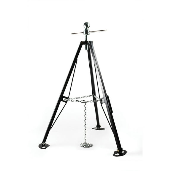 Camco Eaz-Lift Gooseneck Stabilizer Tripod Jack - Adjustable Height - Black, Steel (48850)