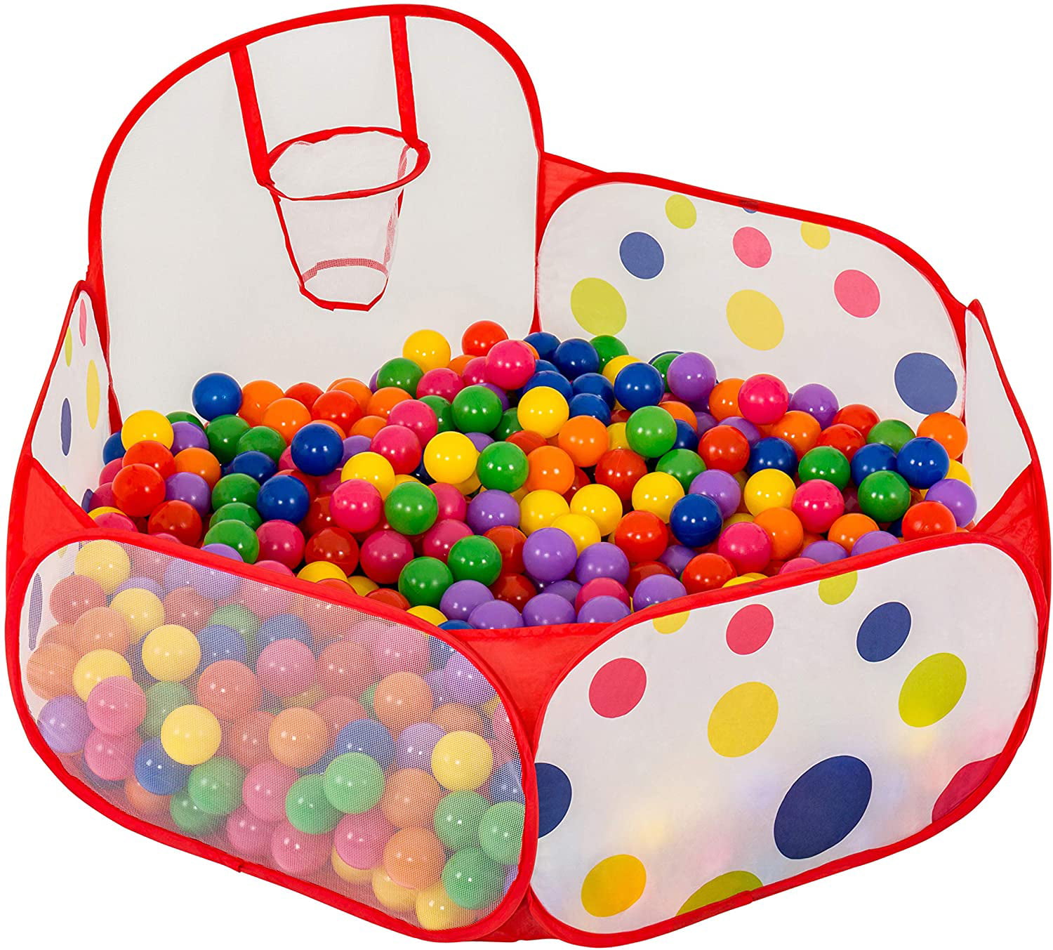 RED INFLATABLE SPORT CAR BALL PIT POOL FOR CHILDREN OUTDOOR AND INDOOR USE 