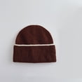 thumbnail image 3 of Beanie Hats Unisex Knit Cuffed Beanie Warm Winter Hats Unisex Beanie Knitted Cap Fashion Ski Hat for Boy Girl Aged 2-6 Years, 3 of 3