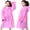 Pink, variant on 2 Pcs Reusable Rain Ponchos for Kids (Height:100cm-145cm), EVA Raincoats with Hood and Sleeves for Boys and Girls, Purple