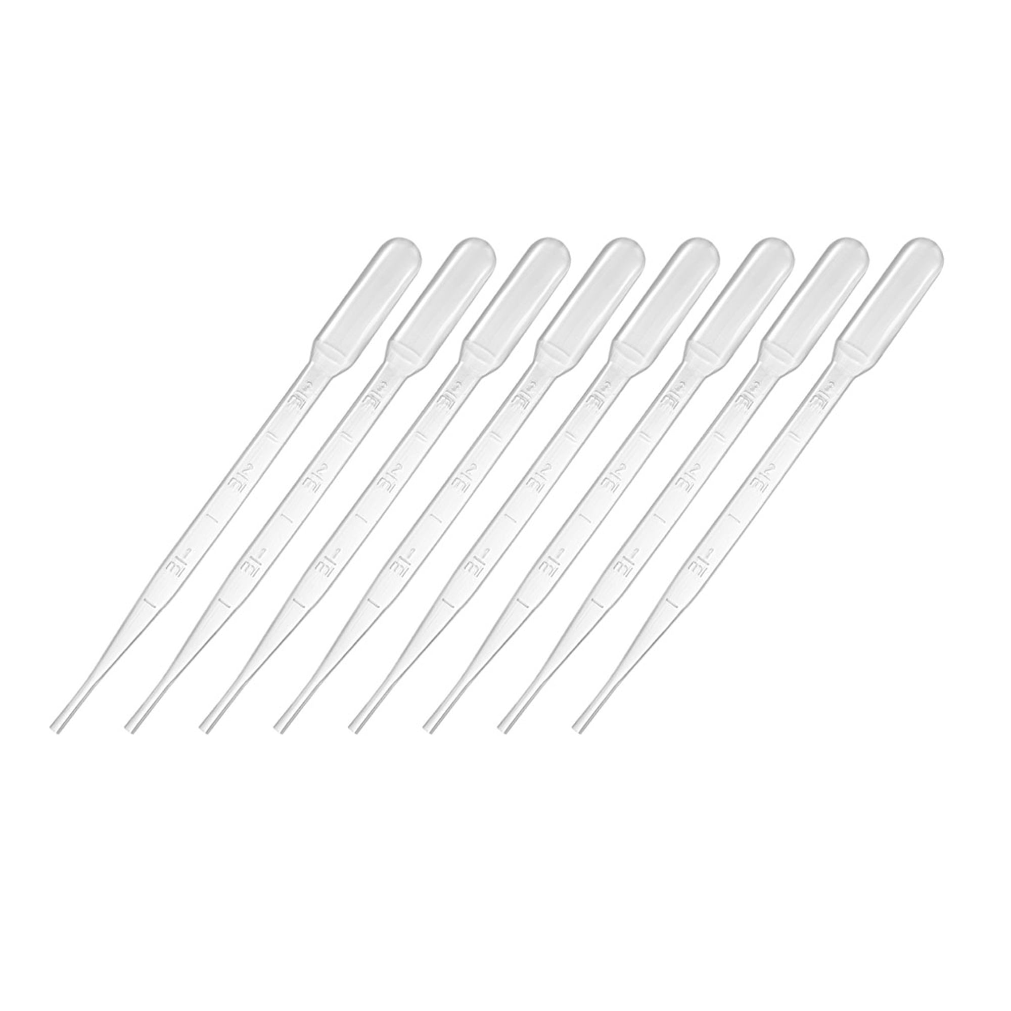 30 Pcs 3ml Disposable Pasteur Pipettes Liquid Drop Droppers Graduated