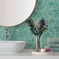 thumbnail image 3 of The Tile Life Eterna Penny Kena Glass Mosaic Floor & Wall Tile, 12 x 12 in, 1-Piece, 3 of 8