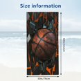 thumbnail image 3 of PHYHOO Beach Towel, Art Basketball Large Oversized Beach Towel Soft Bath Towel, Towel for Swimming 30x60in, 3 of 8