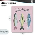 thumbnail image 4 of Stupell Industries Contemporary Quirky Coastal Fish Market Canvas Art, 16 x 20, by Hey Bre! Creative Studio, 4 of 8