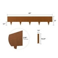 thumbnail image 4 of KFFKFF Metallic Garden Border, Set of 6, 40 x 8 inches, Durable & Pre-Oxidized Landscape Border, Flexible Outdoor Edging, Shark Spike, Ideal for Flower Bed, Yard, and Pathway Separation, 4 of 9