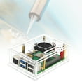 thumbnail image 1 of Carcasa protectora de acrílico para Raspberry Pi 5 con ventilador de refrigeración (modelo B), 1 of 8