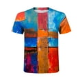 thumbnail image 4 of JINMGG Mens Tops under $5,Men's Unisex Daily T Shirt 3D Print Graphic Prints Cross Print Short Sleeve Tops Casual Blouse,Blue XXXXXL, 4 of 9