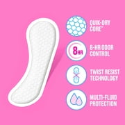 (4 pack) Carefree Panty Liners, Regular, Unscented (148 Count)