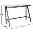 thumbnail image 5 of SAFAVIEH Redding Solid Classic Modern Writing Desk, Walnut, 5 of 11